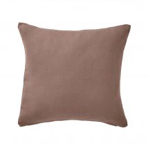 Housse de coussin unie bachette - Taupe - Coton - Colombine - Blancheporte