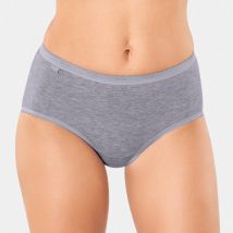 Culotte midi Basic+, lot de 3 achetées + GRATUITE (1) - T38 - Gris - Sloggi - Blancheporte