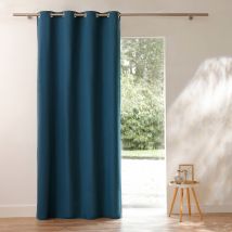 Rideau occultant bachette uni - Bleu - Coton - Colombine - Blancheporte