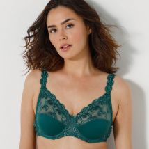 Soutien-gorge brodé microfibre avec armatures Sienne - lot de 2 - T115 - Orange/vert - Confidence Lingerie - Blancheporte
