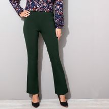 Legging bootcut uni, taille élastiquée - T42/44 - Vert - Lora Zellini - Blancheporte