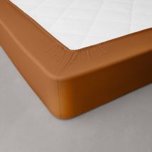 Drap-housse uni percale bonnets 40 cm - Blancheporte