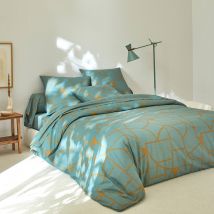 Linge de lit Geoffroy en coton à motifs graphiques - Blancheporte