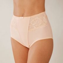 Gaine amincissante dentelle et microfibre - Taille 54/56 - Beige - Blancheporte