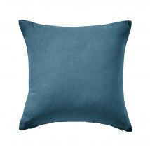 Housse de coussin unie bachette - Bleu - Coton - Colombine - Blancheporte