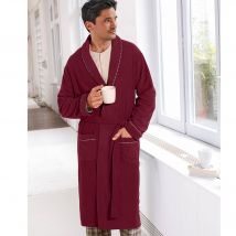 Robe de chambre maille polaire - Taille L - Rouge - Blancheporte