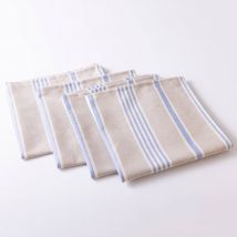 Serviettes de table rayées - lot de 4 - Blancheporte
