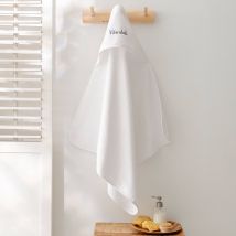 Cape de bain bébé personnalisable - Blanc - Coton - Colombine Des Petits - Blancheporte
