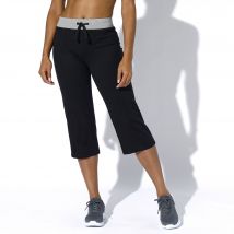 Pantacourt droit en maille - Taille 56 - Noir - Blancheporte