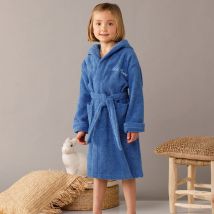 Peignoir enfant éponge à capuche personnalisable - Bleu - Coton - Colombine Des Petits - Blancheporte