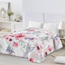 Couette coton imprimé Fleurs 200 g/m² - Blancheporte
