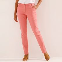 Pantalon chino stretch - Taille 40 - Orange - Blancheporte