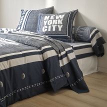 Linge de lit Manhattan en polycoton imprimé New-York - Blancheporte