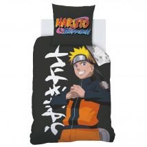 Parure de lit Naruto coton - Noir - Coton - Naruto - Blancheporte
