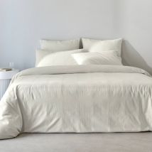 Linge de lit gaufré en coton uni - Blancheporte