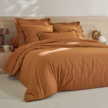 Linge de lit uni percale - Marron - Coton/percale De Coton - Colombine - Blancheporte