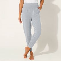 Pantalon de yoga en maille, coupe ultra confort - Taille 54 - Gris - Blancheporte