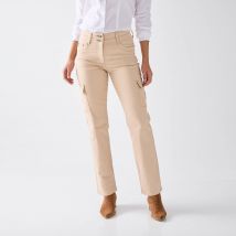 Jean droit cargo - Taille 46 - Beige - Blancheporte