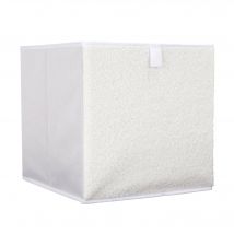 Cube de rangement pliable, tissu bouclette - Blancheporte
