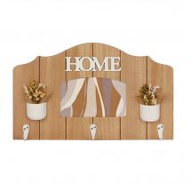 Porte-clefs en bois avec cadre photo - Blancheporte