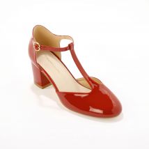 Salomés vernis à talon - Orange - Taille 36 - Blancheporte