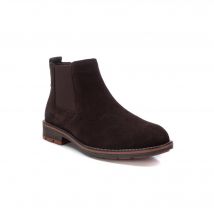 Boots chelsea dessus cuir - Marron - Taille 42 - Blancheporte