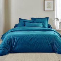 Linge de lit uni - coton bio** - Bleu - Coton/coton Bio - Colombine - Blancheporte