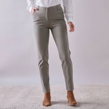 Pantalon chino stretch - Taille 44 - Kaki - Blancheporte