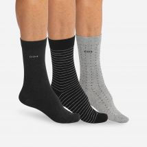 Mi-chaussettes "Coton Style" - lot de 3 paires - Blancheporte