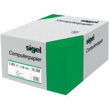 sigel DIN-Computerpapier endlos, 240 mm x 12,  (30,48 cm)
