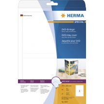 HERMA DVD-Einleger, für DVD-Hüllen, 183,0 x 273,0 mm, weiß