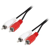 LogiLink Audiokabel, 2x Cinchstecker - 2x Cinchstecker, 10 m