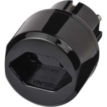 brennenstuhl Reisestecker Schweiz / Schutzkontakt, schwarz