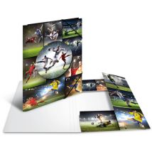 HERMA Eckspannermappe , Football, , Karton, DIN A4