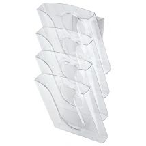 LEITZ Tisch-/Wandprospekthalter Presenter Set, glasklar