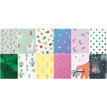 folia Designpapierblock , Hotfoil II, , DIN A4, 165g/qm, 12 Bl