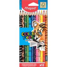 Maped Dreikant-Buntstift COLOR, PEPS Animals, 12er Kartonetui