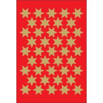 HERMA Weihnachts-Sticker DECOR , Sterne, , 14 mm, gold