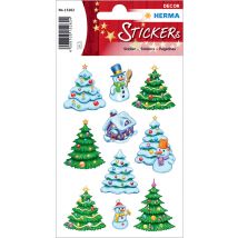 HERMA Weihnachts-Sticker DECOR , Weihnachts-Winterwald,