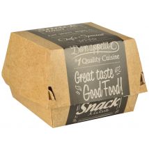PAPSTAR Burgerbox , pure, , Maße: 115 x 110 x 70 mm, groß