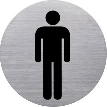 helit Piktogramm , the badge,  WC Damen & Herren, , rund,silber