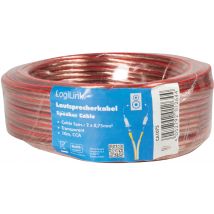 LogiLink Lautsprecherkabel, 2 x 0,75 qmm, 25 m