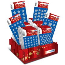 HERMA Weihnachts-Sticker DECOR , Sterne Silber, , im Display