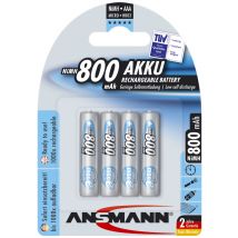 ANSMANN NiMH Akku maxE, Micro (AAA) 800 mAh, 4er Blister