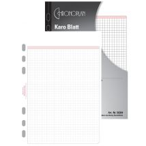 CHRONOPLAN Karo Blatt, DIN A5, 80 g/qm, 50 Blatt