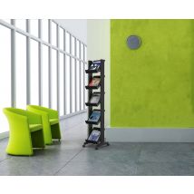 PAPERFLOW Prospektregal Corner easyDisplays, grau / schwarz