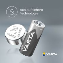 VARTA Silber-Oxid Uhrenzelle, V329, 1,55 Volt, 37 mAh
