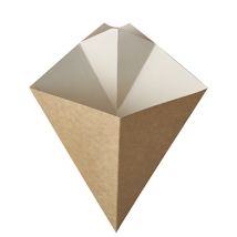 PAPSTAR Pommes-Frites-Spitztüte , pure, , 190 x 235 mm