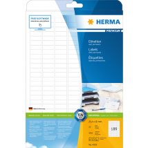 HERMA Universal-Etiketten PREMIUM, 48,3 x 25,4 mm, weiß