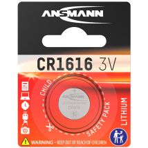 ANSMANN Lithium Knopfzelle , CR1616, , 3,0 Volt, 1er-Blister